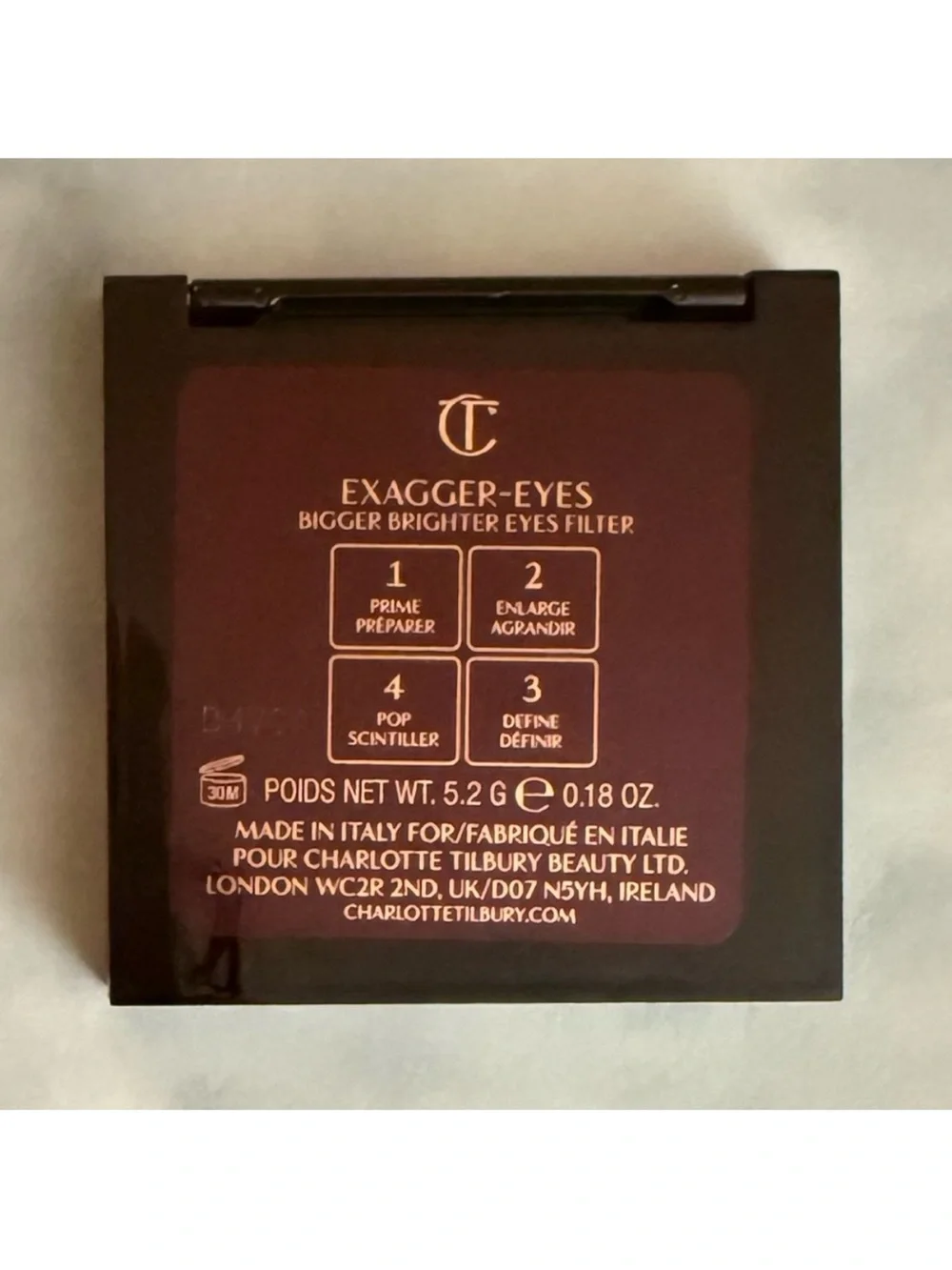 Charlotte Tilbury Bigger Brighter Eyes Eyeshadow Palette in Exagger-Eyes  5.1 g
